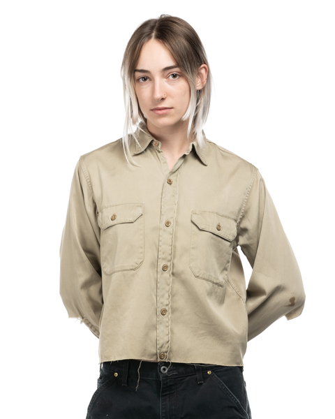 1950s Thrashed Penney's Work Shirt