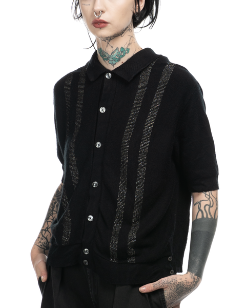 1960s Knit Button-Up Top