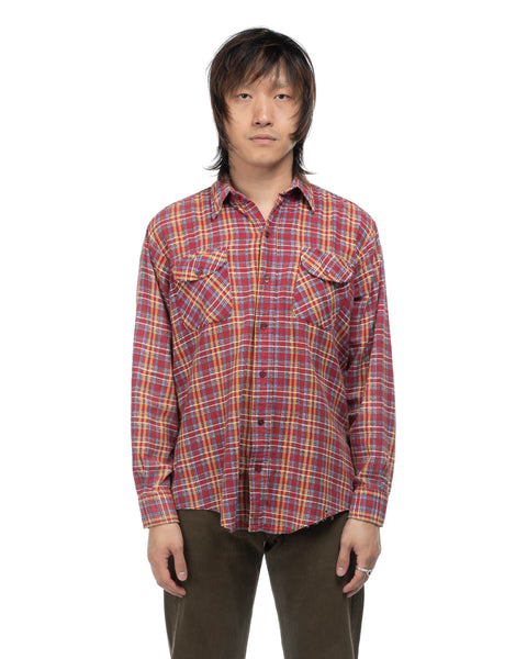 70's Big Smith Cotton Flannel - Large