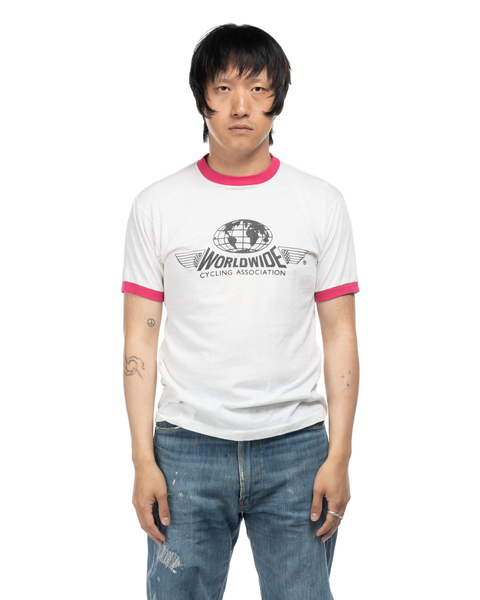 70s Cycling Ringer Tee - Medium