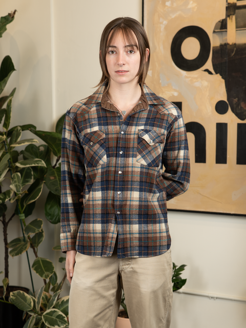 1980s Western Pendleton Wool Flannel