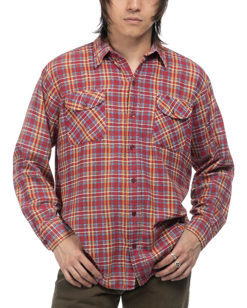 70's Big Smith Cotton Flannel - Large