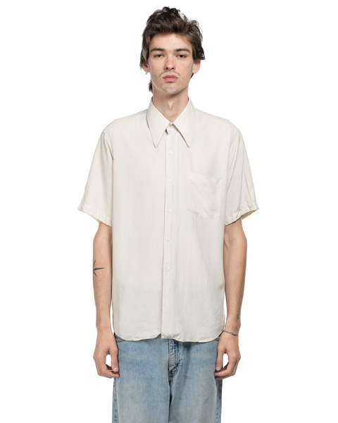 70s Silk Button-Up Shirt - XL