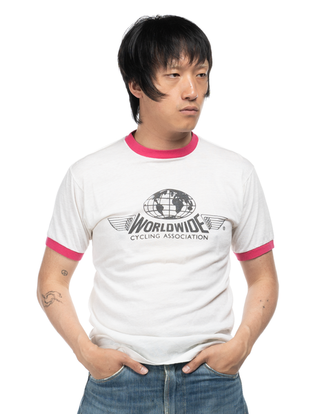 70s Cycling Ringer Tee - Medium