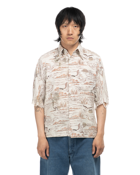 1960s Thrashed Waterfowl Shirt