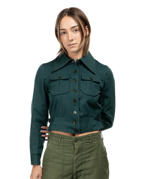 1940s Wool Side-Cinch Jacket