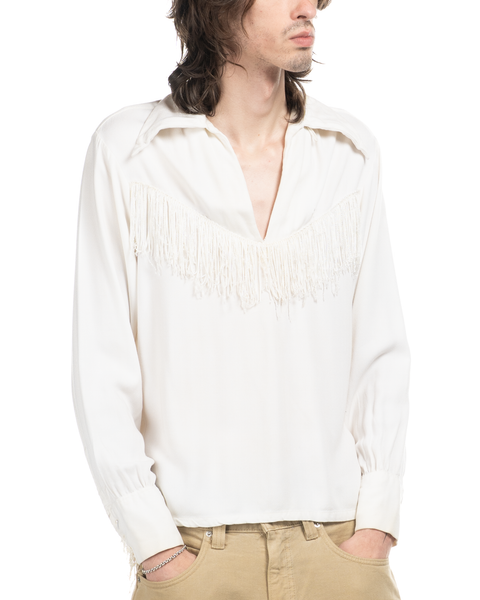 1960s Campus Fringe Rayon Shirt