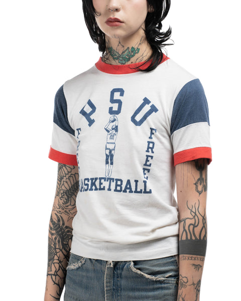 70's Champion PSU Basketball Tee - Small