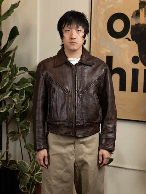 1950s Horse Hide Leather Jacket