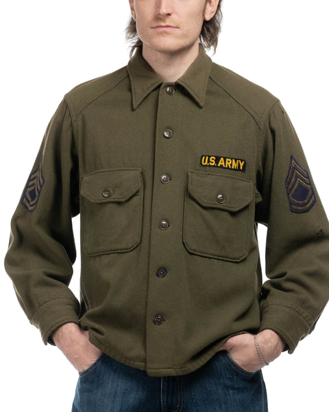 50's Wool Military Shirt - Medium
