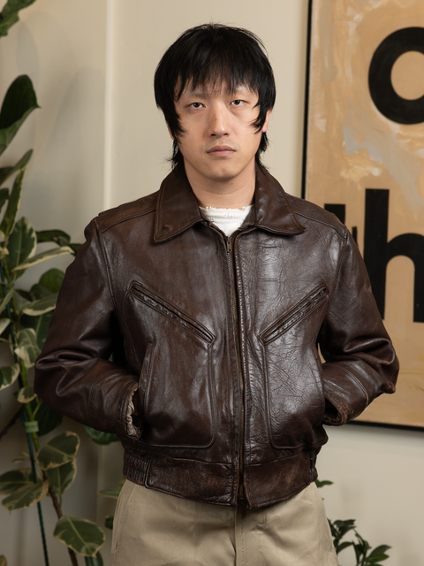 1950s Horse Hide Leather Jacket