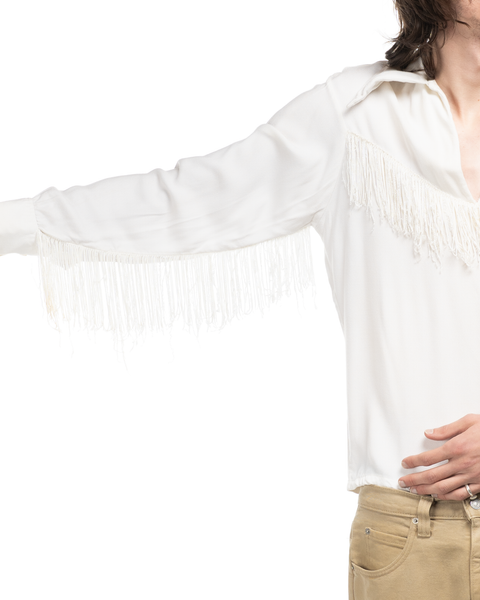 1960s Campus Fringe Rayon Shirt