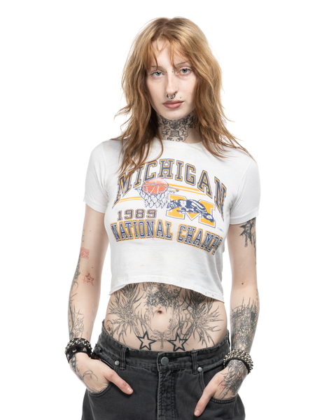 1980s Michigan Basketball QT Tee
