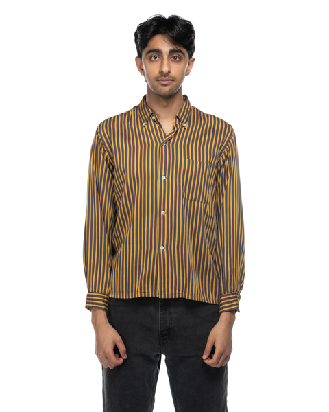 1960s Striped Oxford Shirt