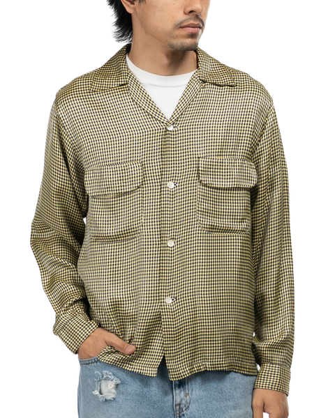 1950s Rayon Loop Collar Shirt