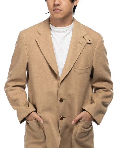 1980s Polo University Camel Hair Coat