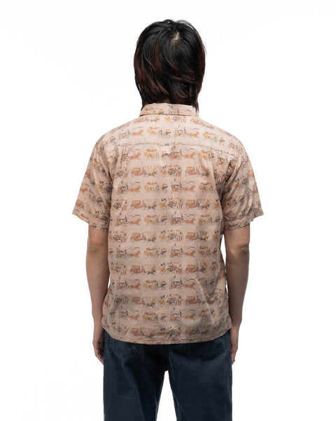 60's Manhattan Printed Loop Collar - Medium