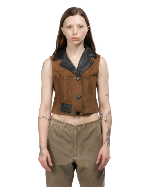 1970s Leather Vest