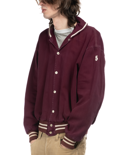 1950s Shawl Collar Cotton Varsity Jacket