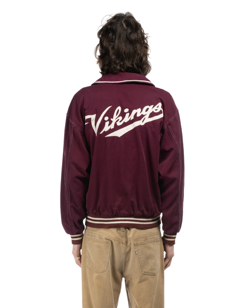 1950s Shawl Collar Cotton Varsity Jacket