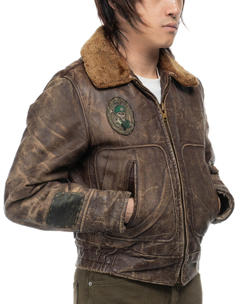 60's Bomber Jacket w/ Vietnam Era Patch - Medium