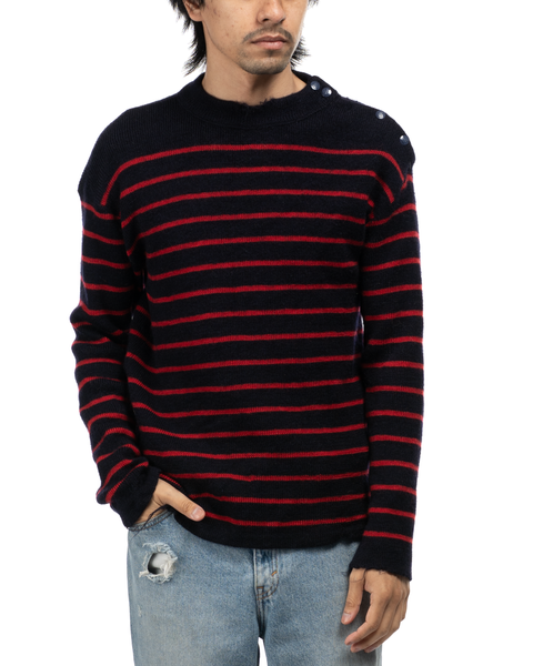 1970s Thrashed Sailor Stripe Sweater