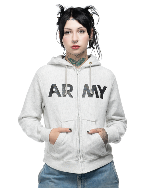 1980s Army Zip Hoodie