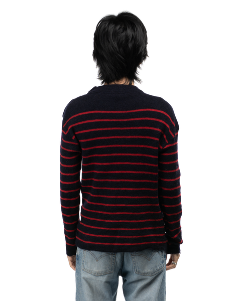 1970s Thrashed Sailor Stripe Sweater