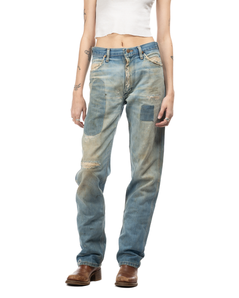 1970s Patched Wrangler Denim