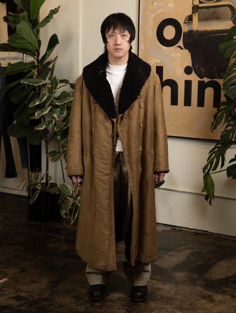 1930s Fur-Lined Barn Coat