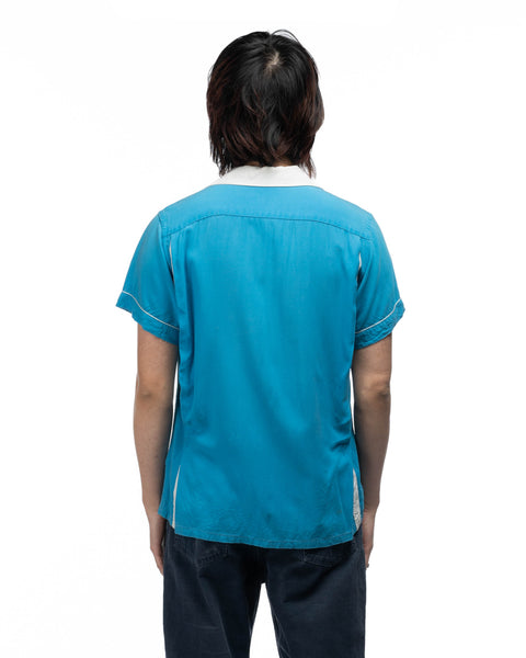 60's Hilton Rayon Bowling Shirt - Medium