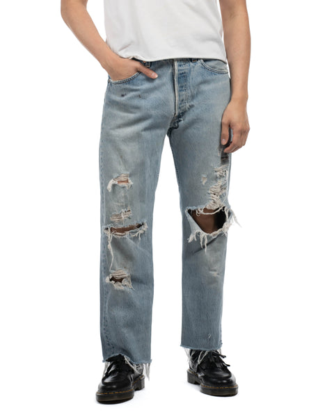90's Thrashed Levi's 501 Denim - 30" x 26"