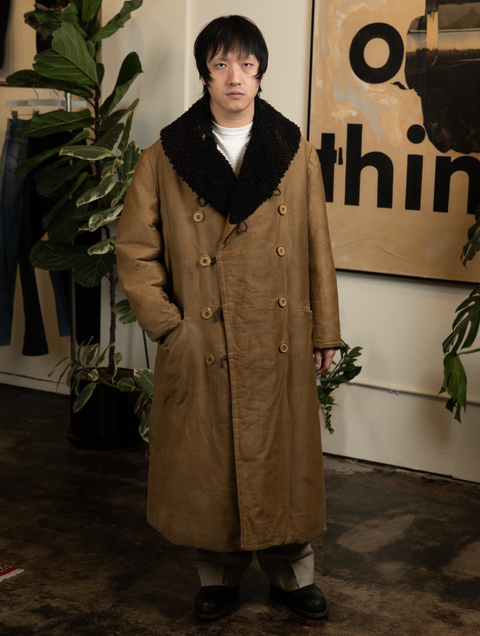 1930s Fur-Lined Barn Coat