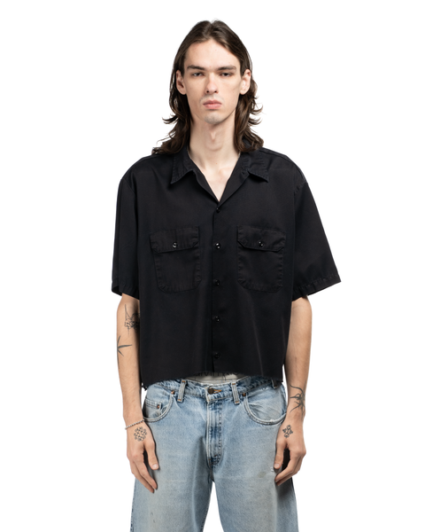 1990s Cropped Work Shirt