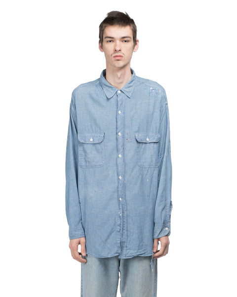 60's Thrashed & Repaired Big Mac Chambray - XXL