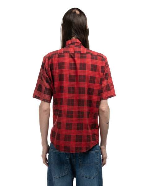 1960s Soft Plaid Button-Up Shirt