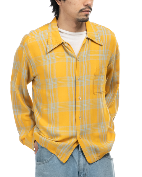 1950s Flowy Rayon Shirt