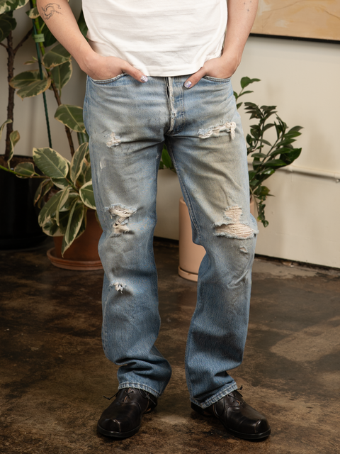 1980s Thrashed Levi's 501 Denim