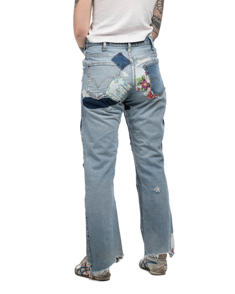 80's Patchwork Levi's Flares - 30" x 28"