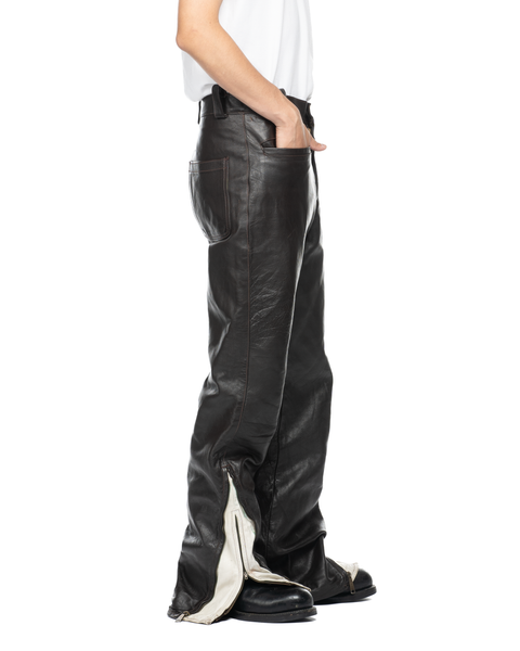 1970s Double-Zip Leather Moto Pants