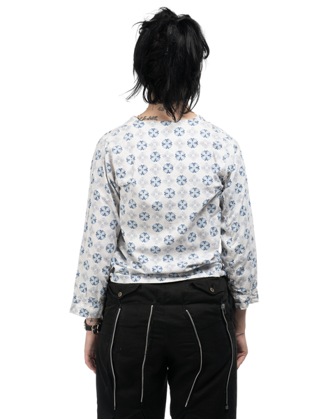 1960s Patterned Pajama Top