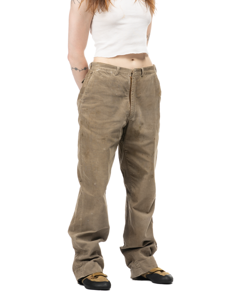 1940s Thrashed Corduroy Trousers