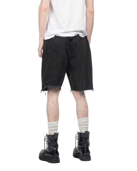 90's Baggy Black Levi's Shorts - 34" x 8”