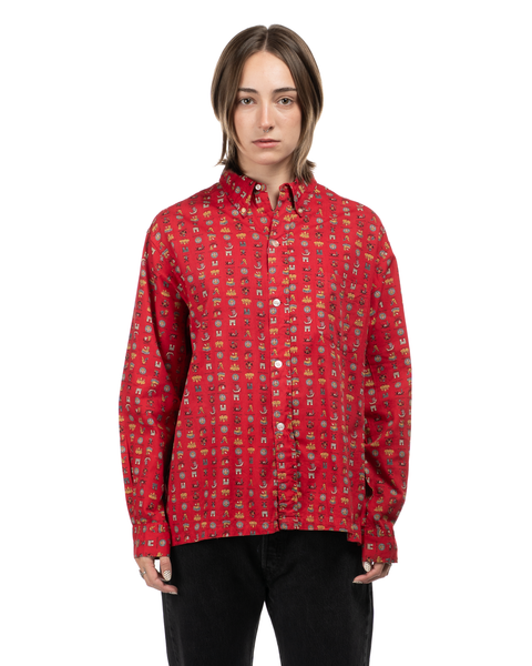 1950s World Print Oxford Shirt