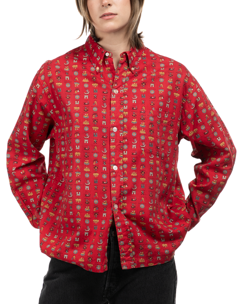 1950s World Print Oxford Shirt