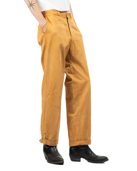 1950s Over-Dyed Sail Cloth Trousers