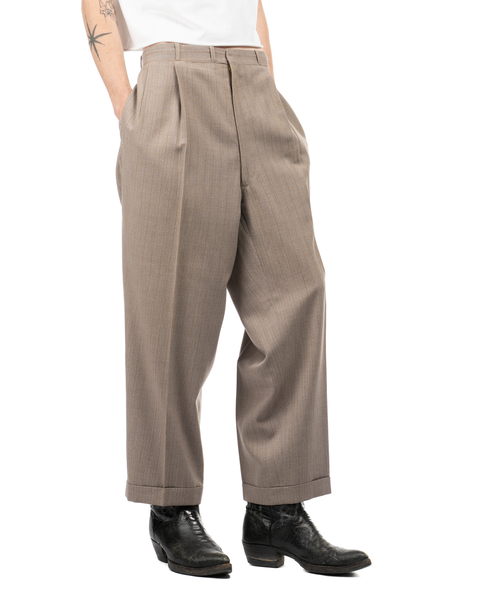 1950s Pleated Wool Trousers
