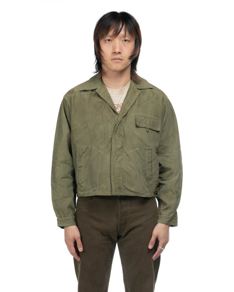 1940s Boxy Paratwill Nylon Jacket
