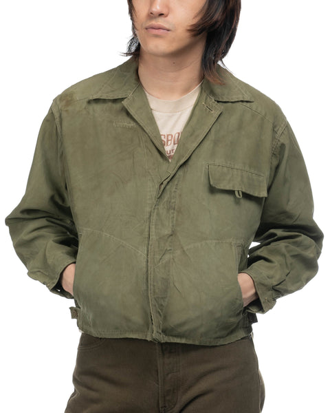 1940s Boxy Paratwill Nylon Jacket