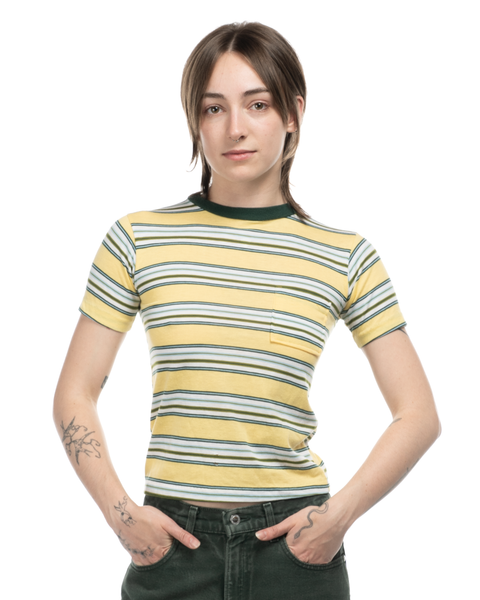 1970s Striped QT Tee